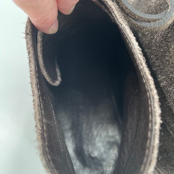 John Varvatos Men's Suede Chukka Boots, Brown/Gray Distressed, Sz. 10M398 - Picture 7 of 15